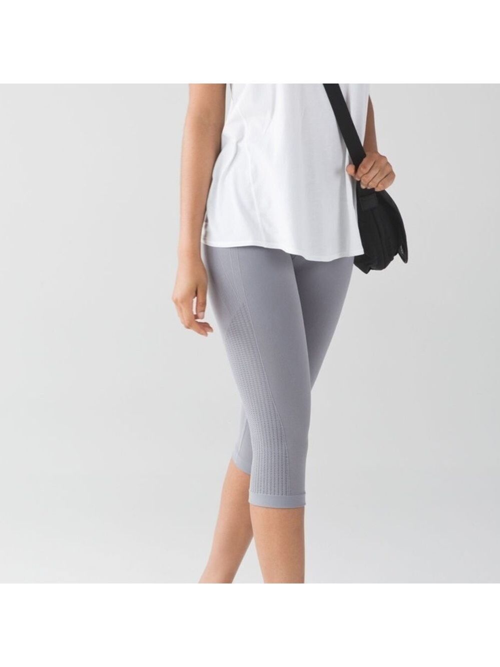 Lululemon Flow & Go Crop Legging in Grey